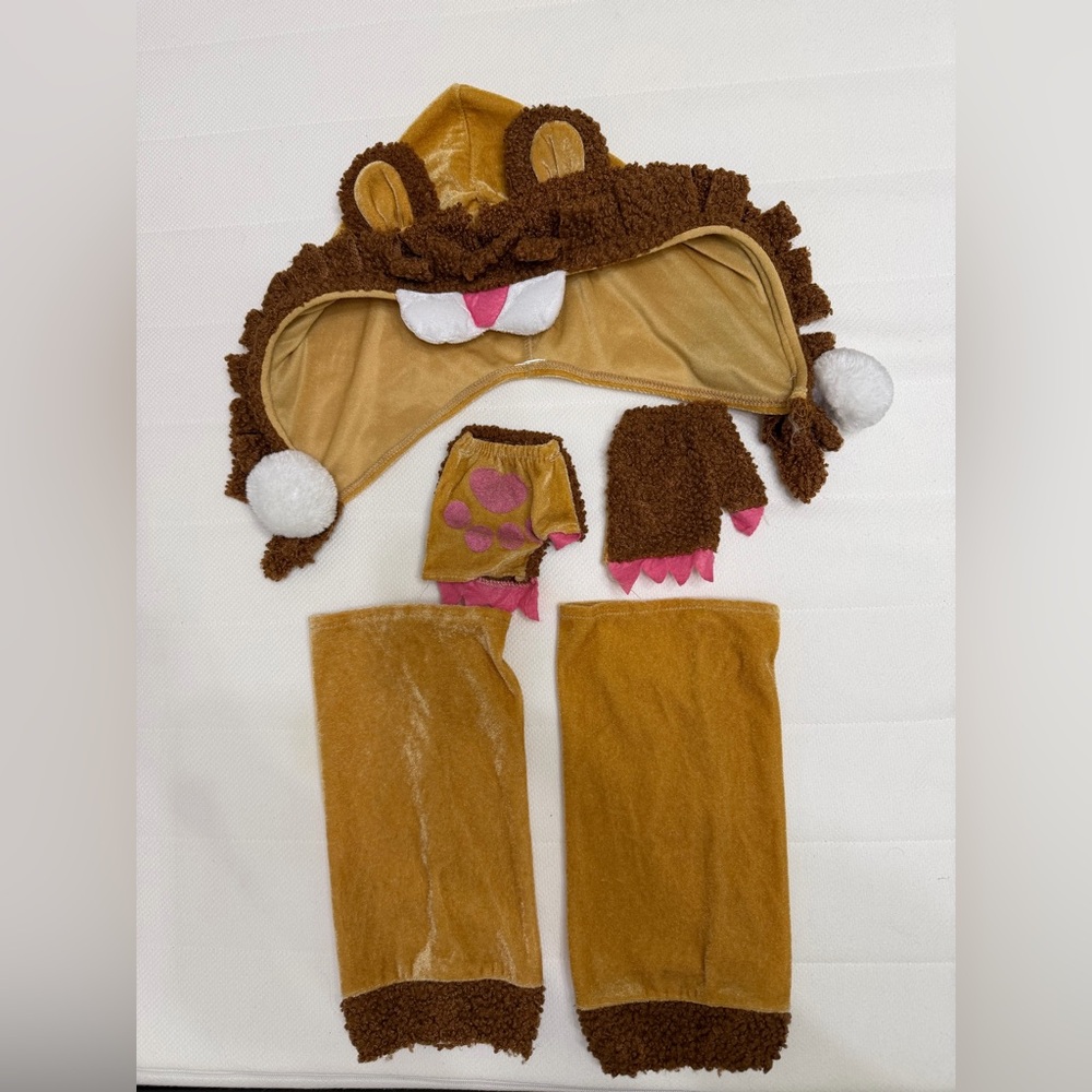 Haloween Brown Lion Kids Costume Set
